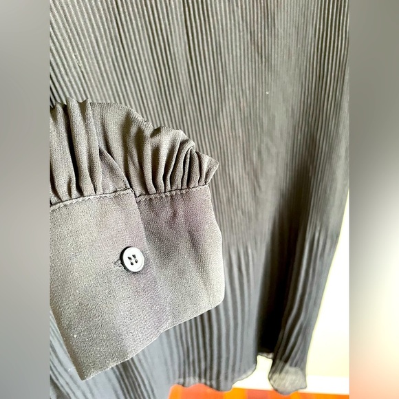 Black Zara Long Sleeve Dress Medium - Picture 4 of 4